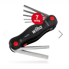 Wiha Sechskant-Kugelkopf Klapphalter PocketStar 7-tlg