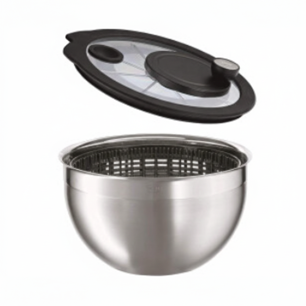 Rösle Salatschleuder mit Glasdeckel 24 cm