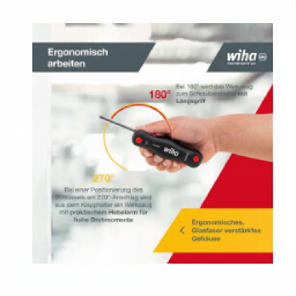 Wiha Sechskant-Kugelkopf Klapphalter PocketStar 7-tlg